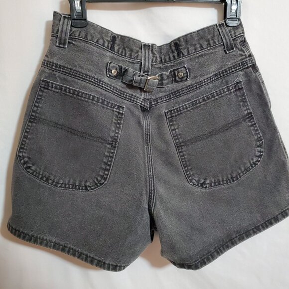 Lee Riveted Vintage High Waisted Black Jean Shorts - Picture 6 of 9